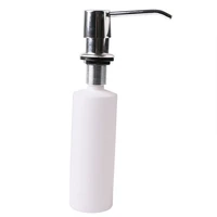white liquid soap dispenser lotion pump cover built in kitchen sink countertop cooking tool utensils kitchen accessories