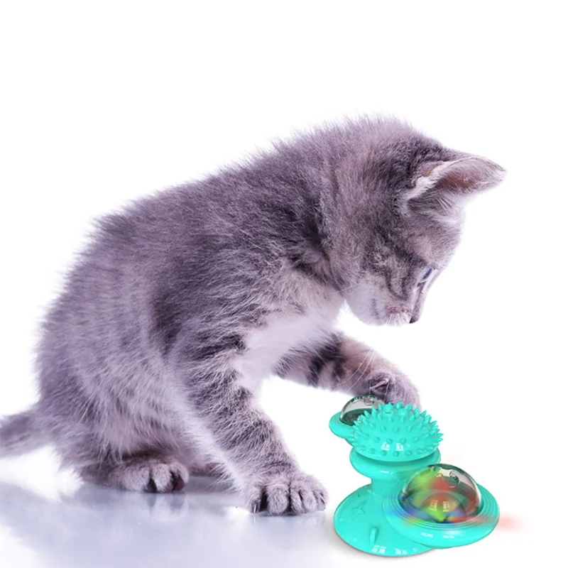 

Pet Supplies Cat Toys Interactive Windmill Cat Toy Turntable Teasing Pet Toy Scratching Tickle Puzzle Smart Pet Toys