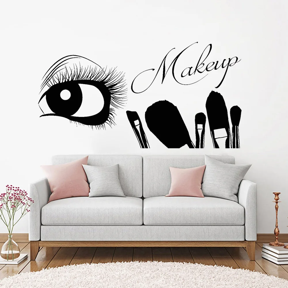 Виниловые кисти для макияжа глаз декоративные аксессуары дома Z369|Наклейки на