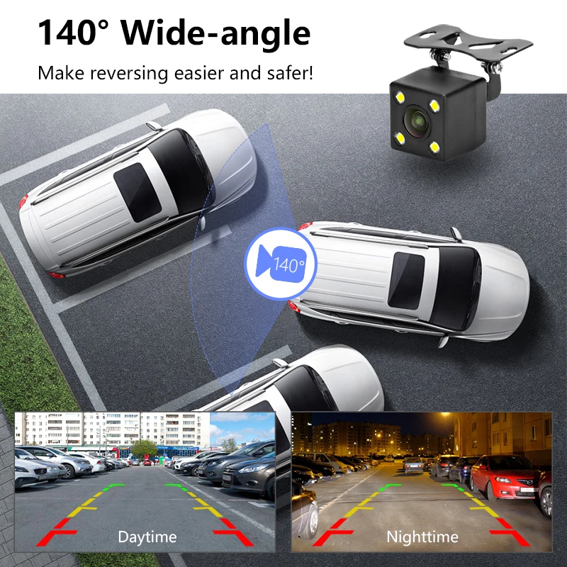 Vtopek 4.3 Inch TFT LCD Car Monitor Foldable HD Display Reverse Image Camera Parking System for Auto Rearview Monitors NTSC | Автомобили и