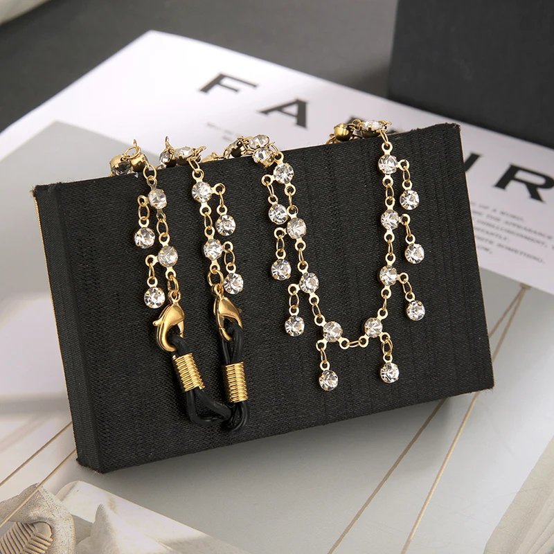 Цепочка для солнцезащитных очков стразы шнурок держатель ремешок цепочка