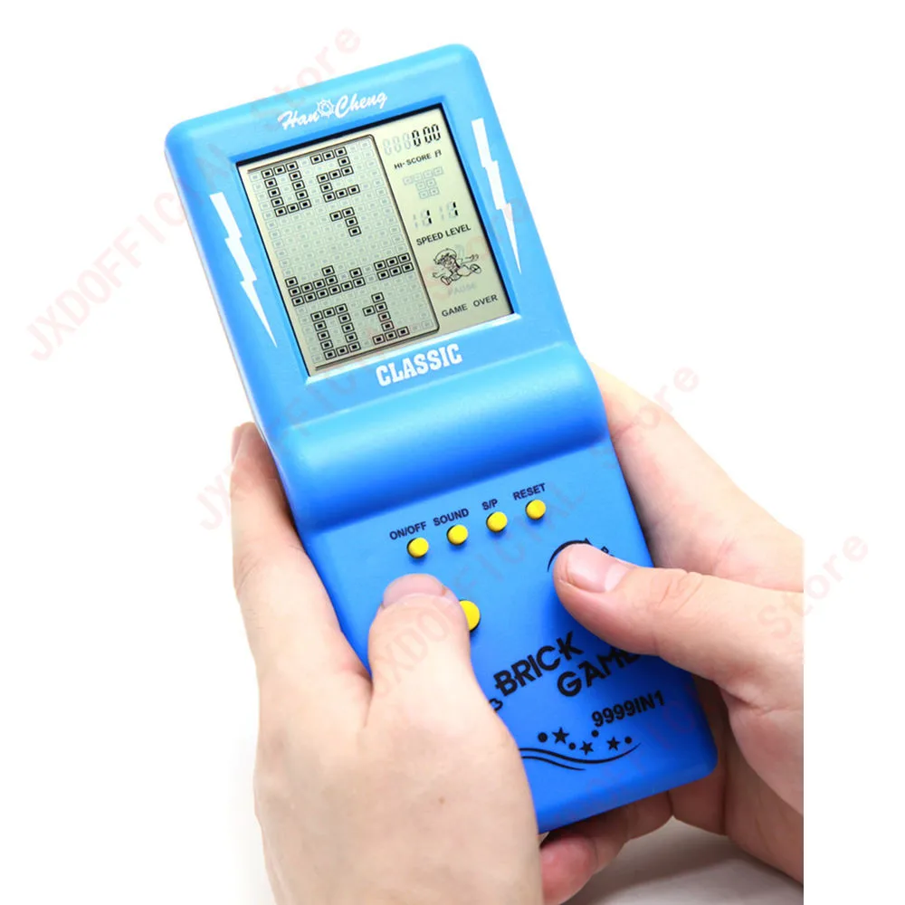 Новый Большой экран тетрис кирпич детская игровая консоль головоломка игрушка