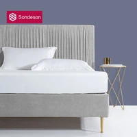 sondeson 100 cotton white fitted sheet 5 stars standard pillowcase queen king bed sheets with elastic band mattres protector