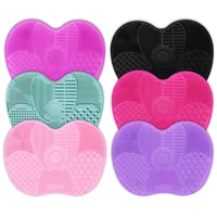 1pcs silicone brush cleaner pad brush cleaner makeup cleaning foundation brush scrubber board make up washing brush gel t1201