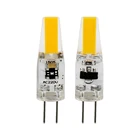 10 шт. мини G4 светильник лампа 6 Вт COB SMD лампочка AC DC 12 В 220 В люстра Свеча сменная галогенная лампа