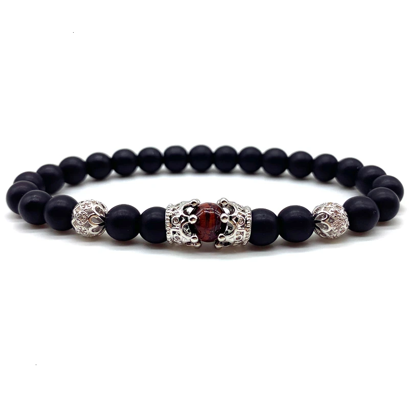 Модный новый браслет с короной для мужчин и женщин Королевский полыми фианитами