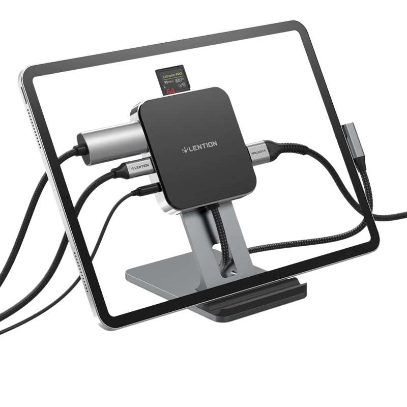 

Док-станция LENTION для планшетов и смартфонов, 7 в 1, HDMI/3,5 мм