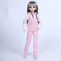 2021 new 60cm doll clothes fashion outfit daily casual pink yellow sports suit for girl 13 doll accessories toys gifts