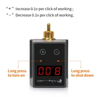 newest wireless power supply mini tattoo power supply portable lcd screen rcadc connector supplier to tattoo pen machine