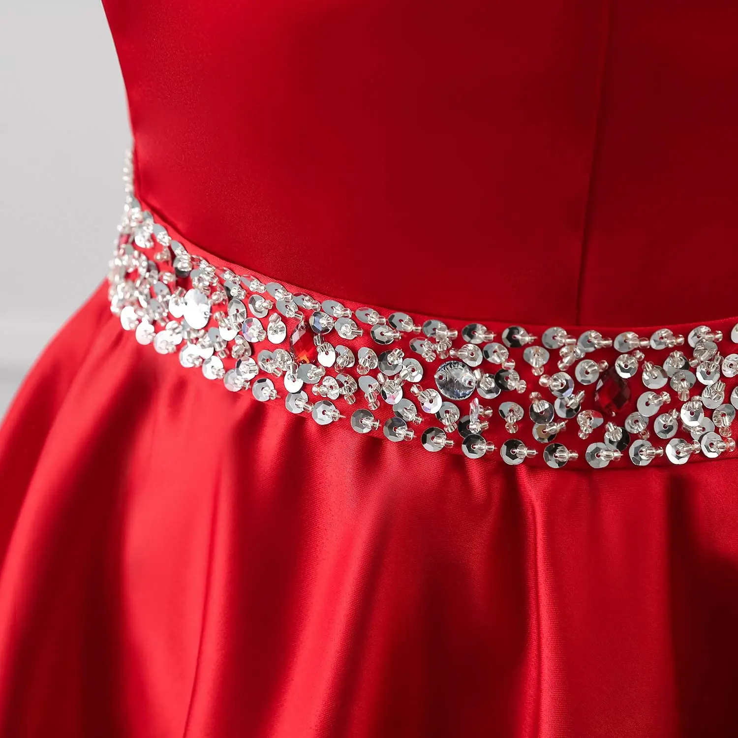 Выпускные платья с лямкой на шее длинное вечернее платье бусинами высокие и