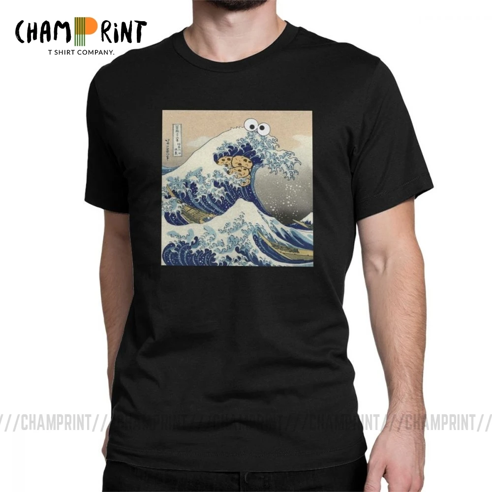 Модная футболка с изображением печенья и монстра забавная одежда в стиле