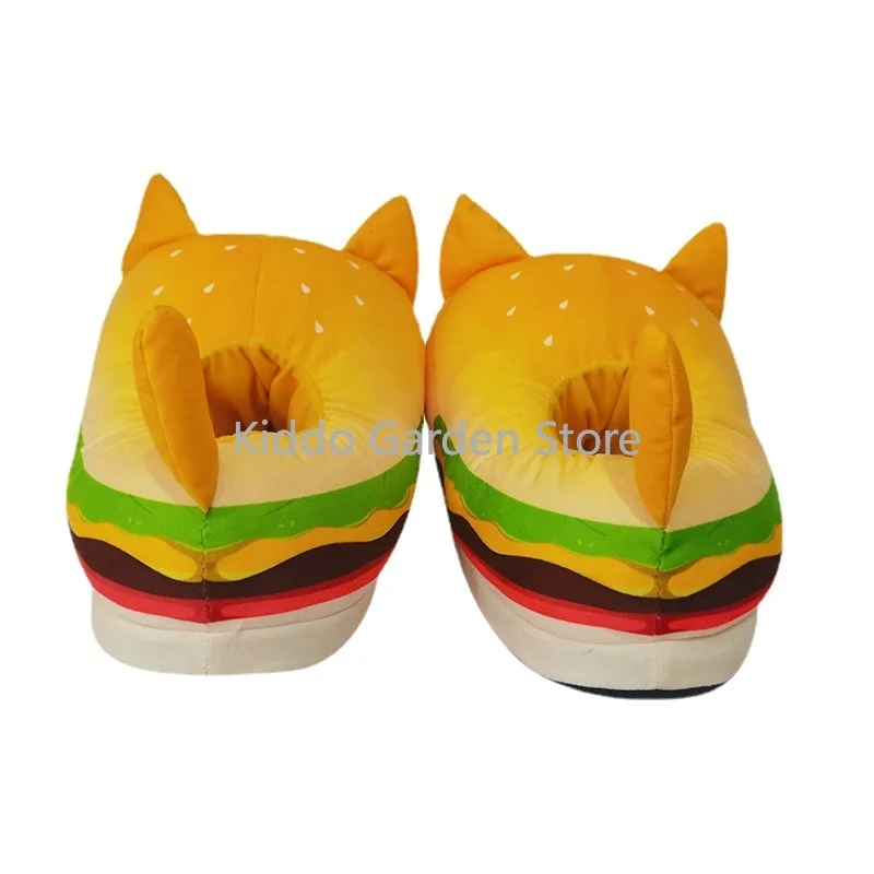 Aphmau-Zapatillas de felpa con forma de Donut para mujer, calzado suave y esponjoso de gato, peluches Kawaii, para interior y casa-5