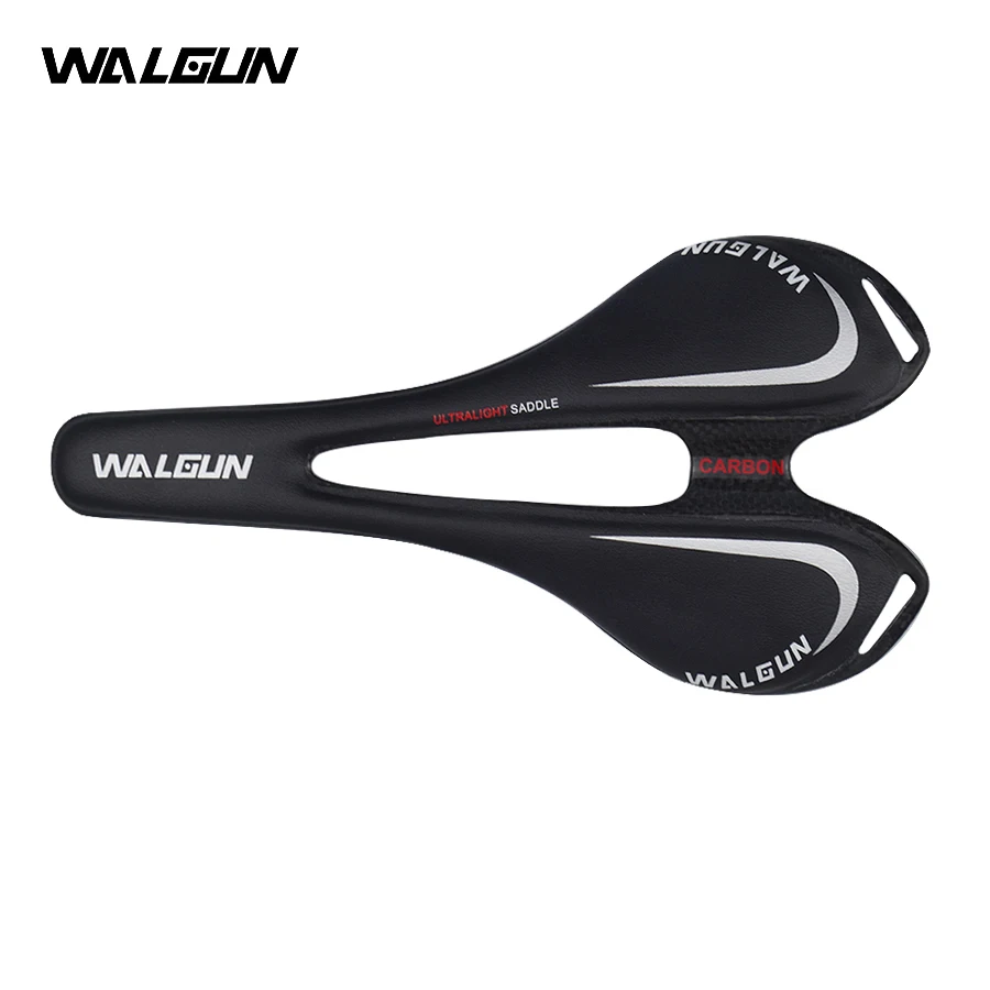 

Новая велосипедная Подушка WALGUN, полностью из углеродного волокна, ультралегкое седло для велосипеда, седло для дорожного горного велосипеда, седло для велосипеда, седло с отверстиями, велосипедная часть