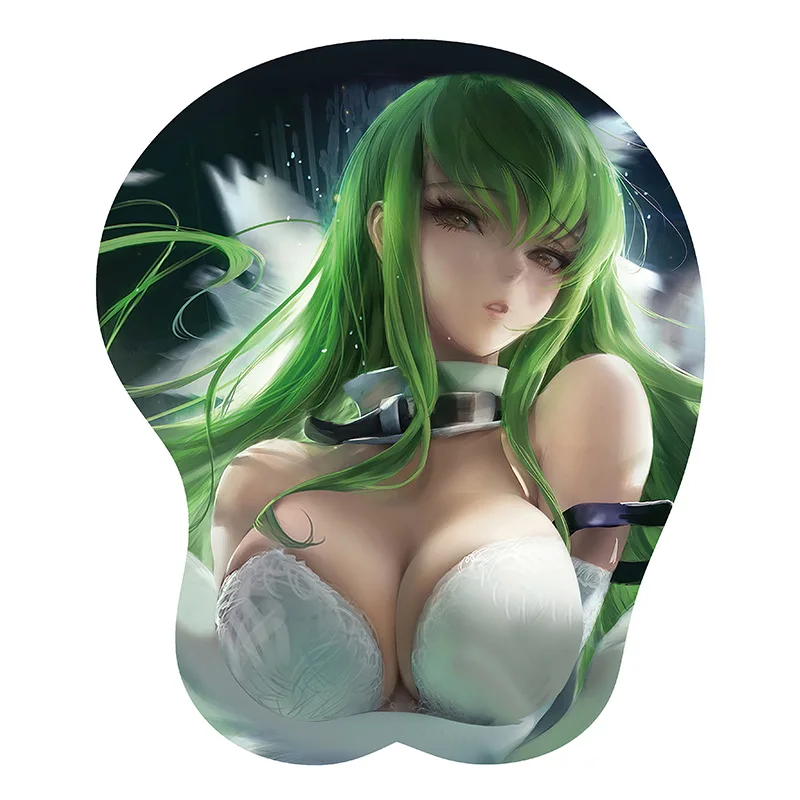 Креативная идея 3D стерео силиконовый коврик для мышки с Аниме Сексуальная