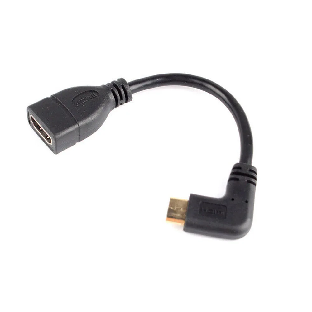 

15cm Adapter 90 Degree Mini HDMI Male To HDMI Female Adapter Connector