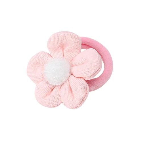 Pink Scrunchie M MISM 1 шт. резинки для волос с цветами для девочек заколки для волос для детей эластичные аксессуары ленты для волос для девочек - Цвет: Pink Scrunchie