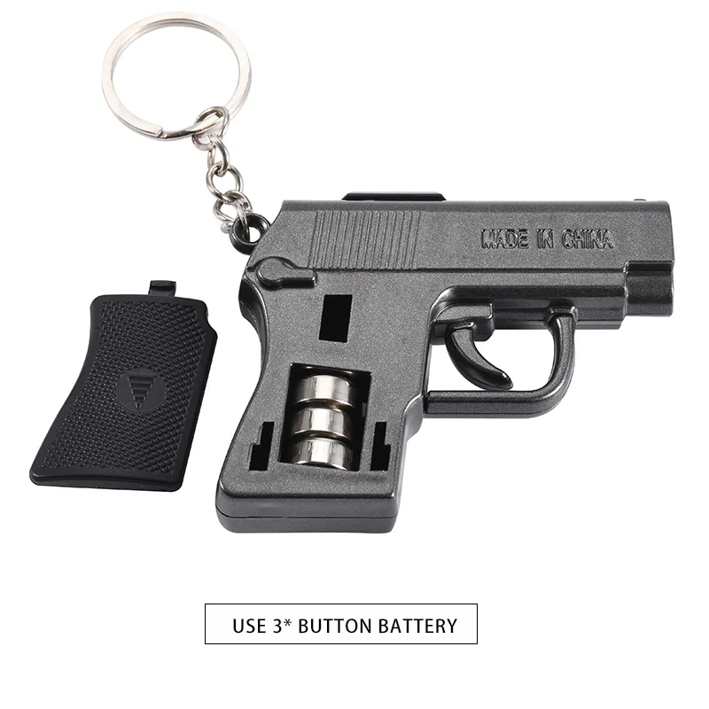 Светодиодный светильник для ключей Новый мини COB флэш в форме пистолета 2 режима