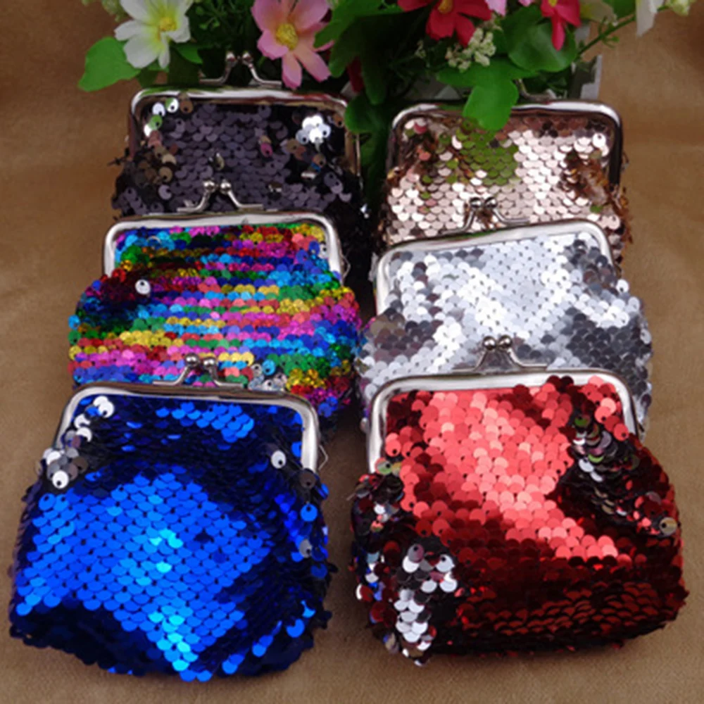 Новинка модный мини кошелек с блестками сумка клатч портативные женские