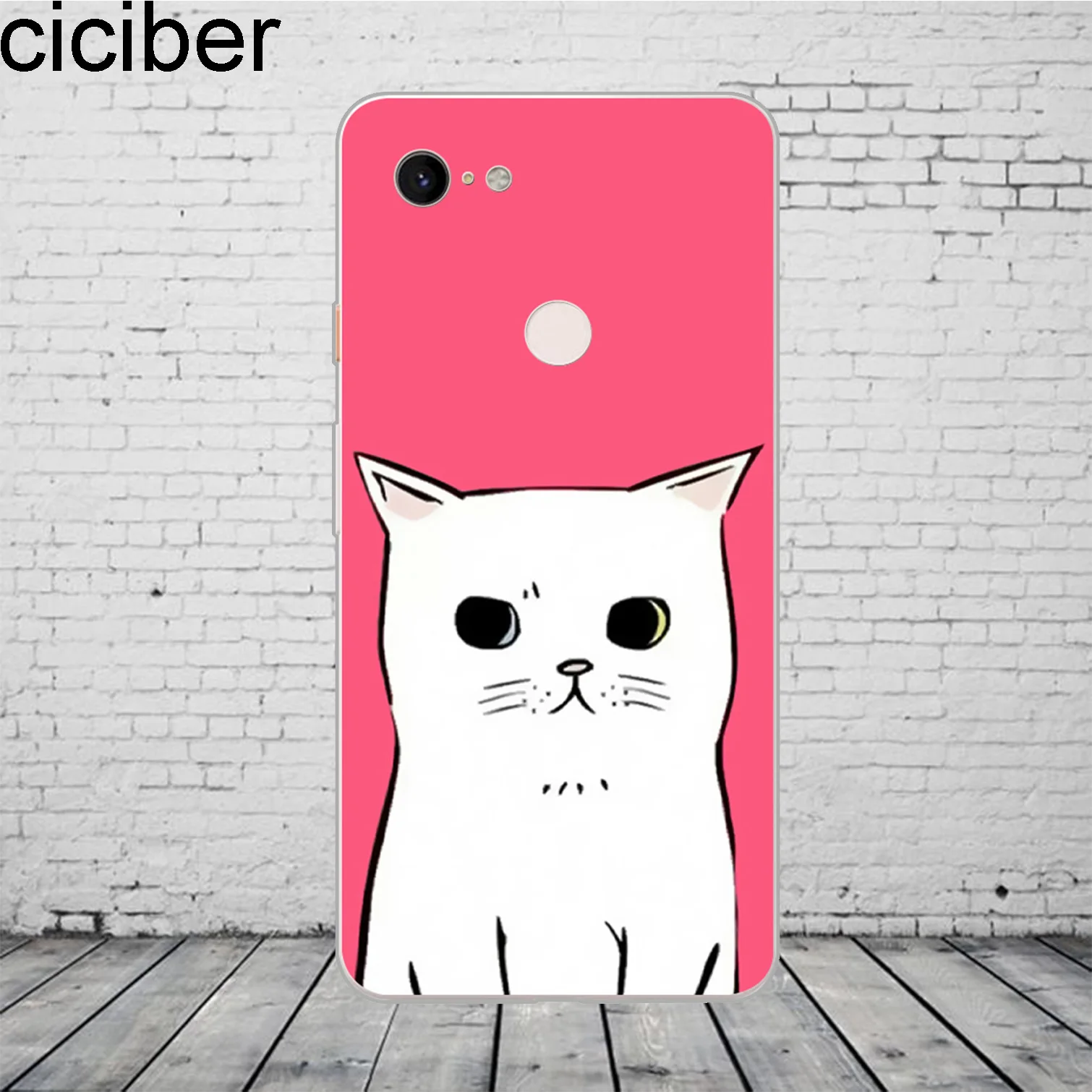 Ciciber чехол для телефона с аниме животными милым забавным котенком Google Pixel 3 2 XL