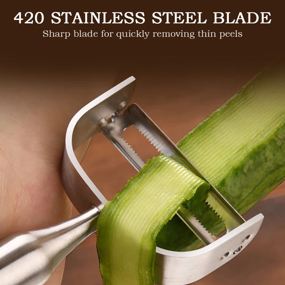 Новинка Овощечистка из нержавеющей стали для фруктов поворотный Y-Peelers морковки