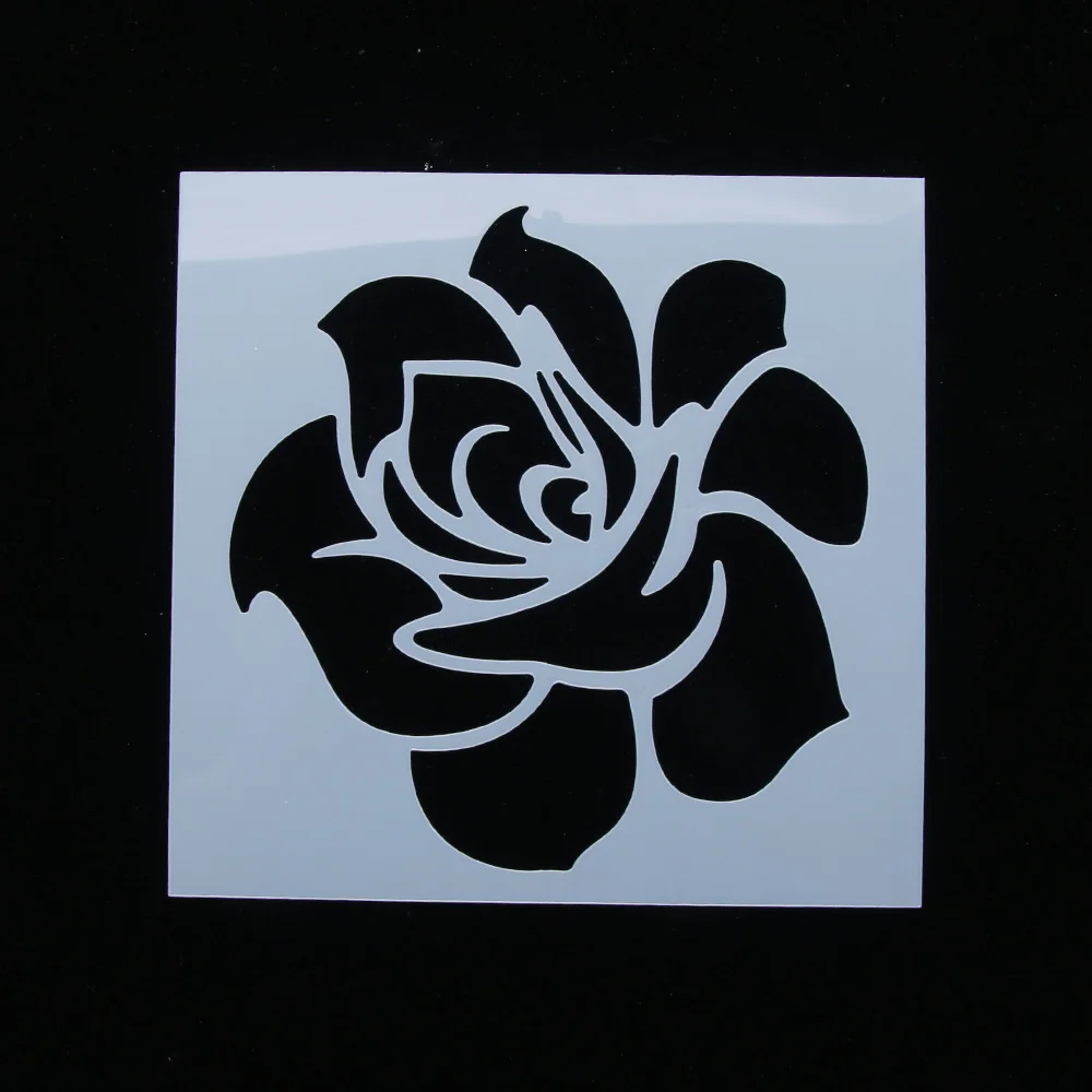 Классический Розы многоразовые трафареты аэрограф живопись на холсте торт