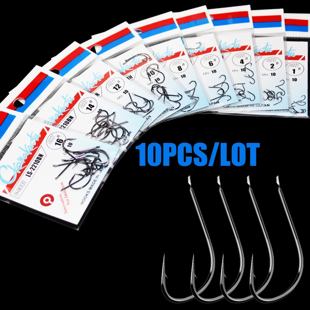 10 шт./лот 1 # 18 черный крючок MARUSEIGO без кольца карп рыболовные крючки морской воды и