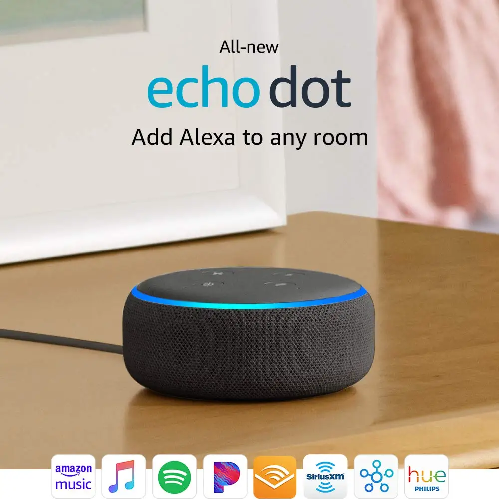 Сделайте для Amazon Echo Dot 3nd3 Smart Speaker Alexa голосовой помощник | Обустройство дома