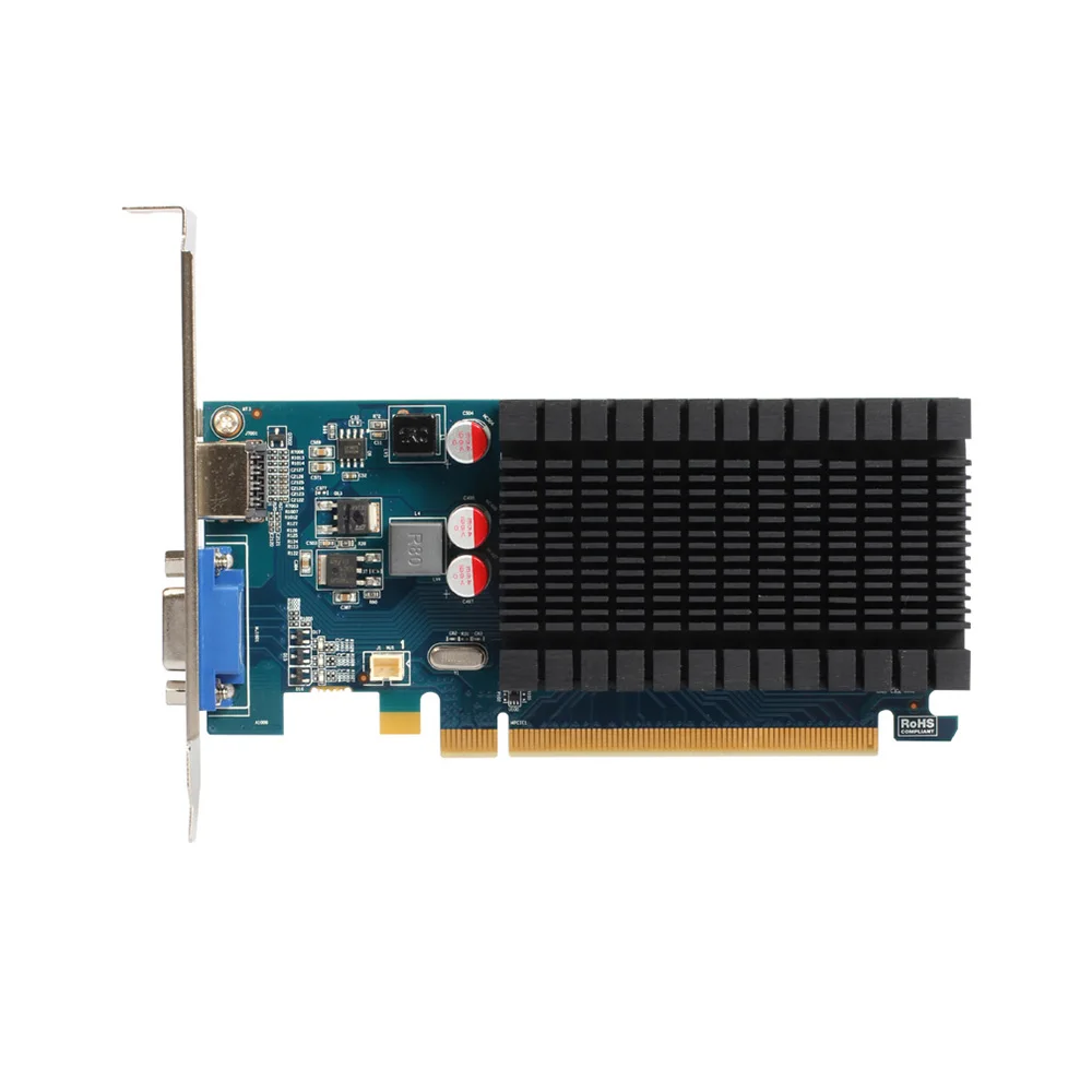 Yeston R5 230 1G D3 VD видеокарты 625 МГц 1 ГБ/64 бит/GDDR3 половина высоты HDMI/VGA низкое энергопотребление GPU
