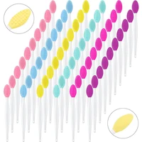 2456pcs silicone lip brush double sided soft exfoliating cleansing lips and nose blackhead facial skin beauty massage brush
