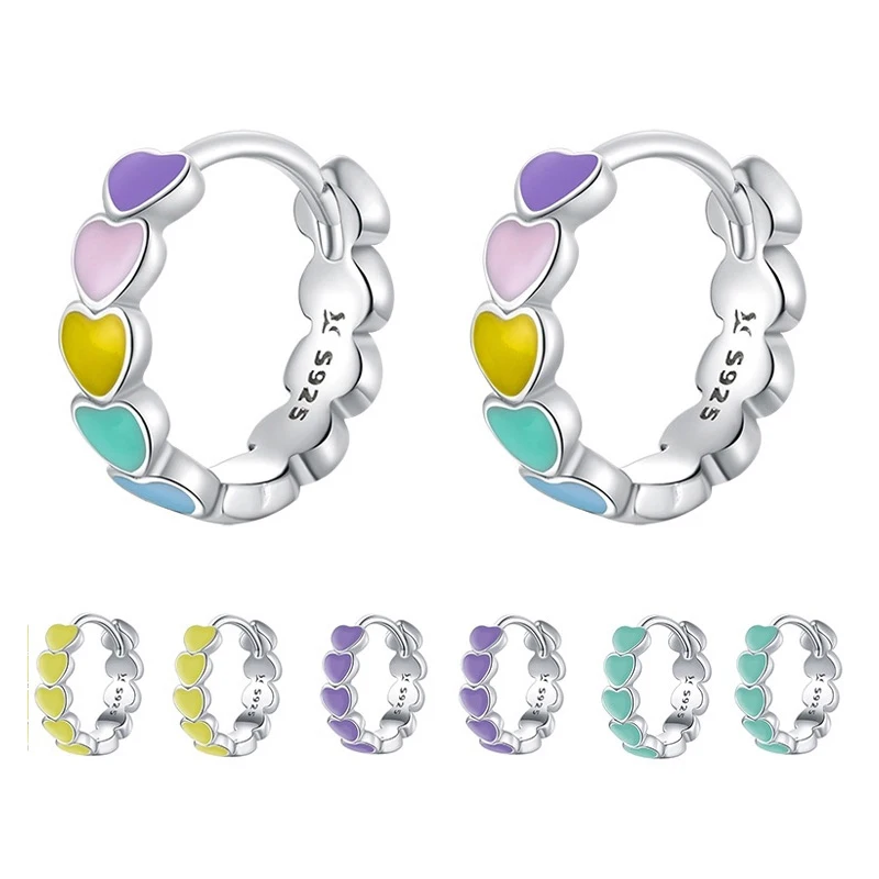 

Серьги-гвоздики из серебра 925 пробы, с эмалью