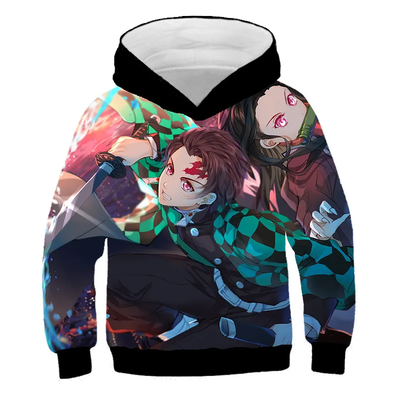 Новинка Толстовки с капюшоном для девочек подростков Пуловер в японском стиле