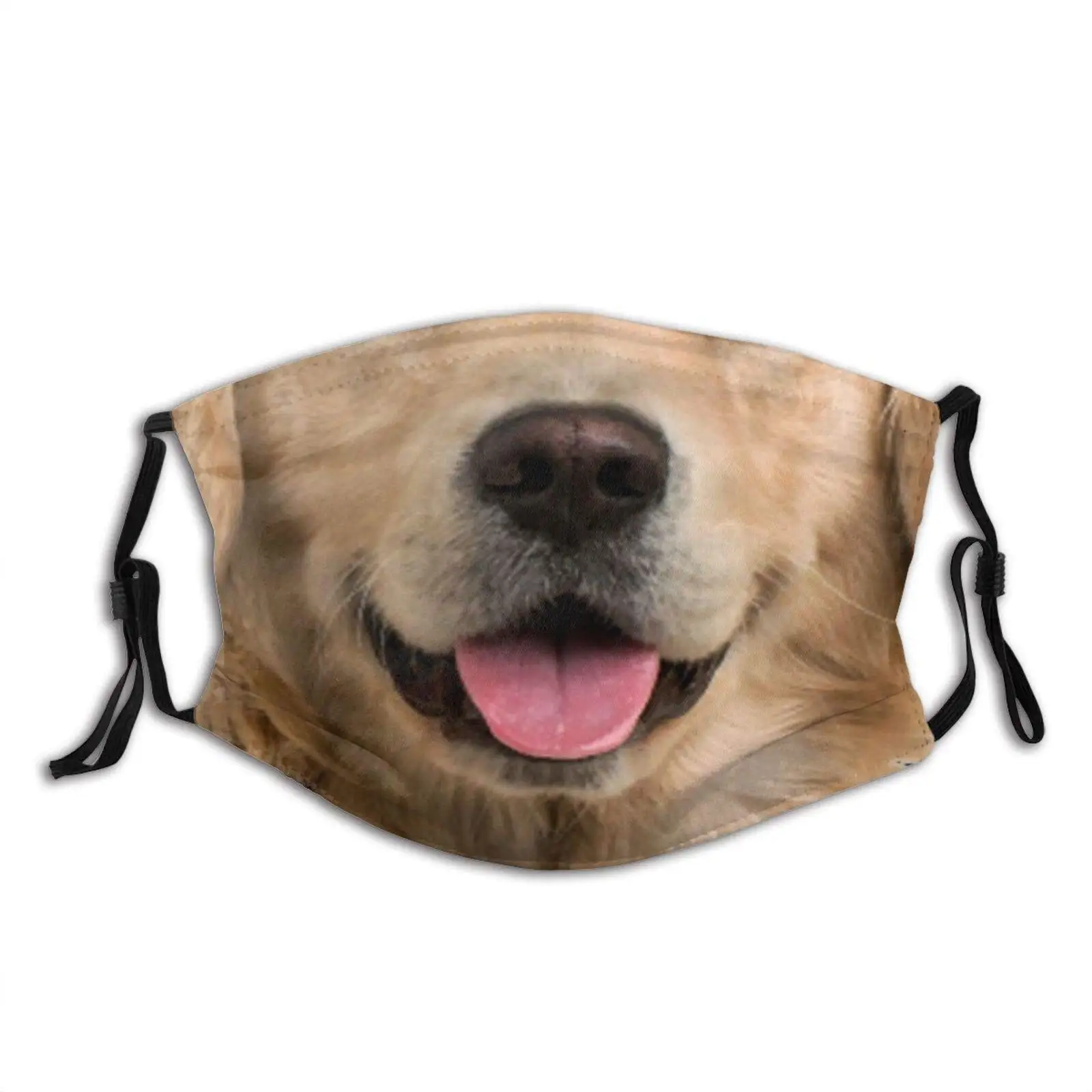 

The Mouth Of A Golden Retriever Face Mask Fashion Dustproof Scarf Breathable Reusable Adjustable Washable Bandana