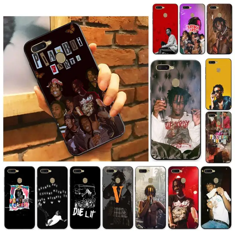 

Rapper Playboi Carti Phone Case Case For Oppo A9 Realme C3 6Pro Cover For vivo Y91C Y17 Y19 Protective Back Cover
