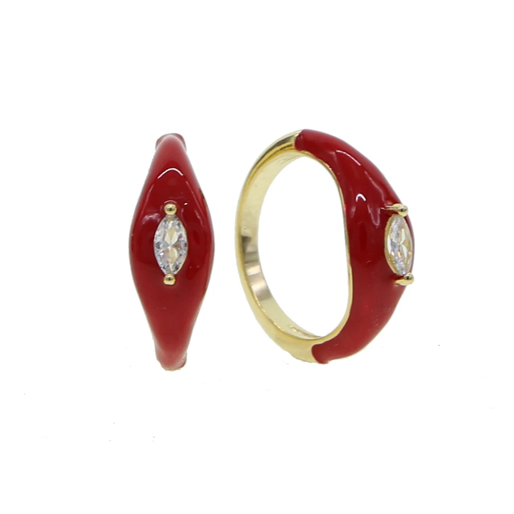 2020 классические простые очаровательные Черный красный белый цвета эмаль мужское