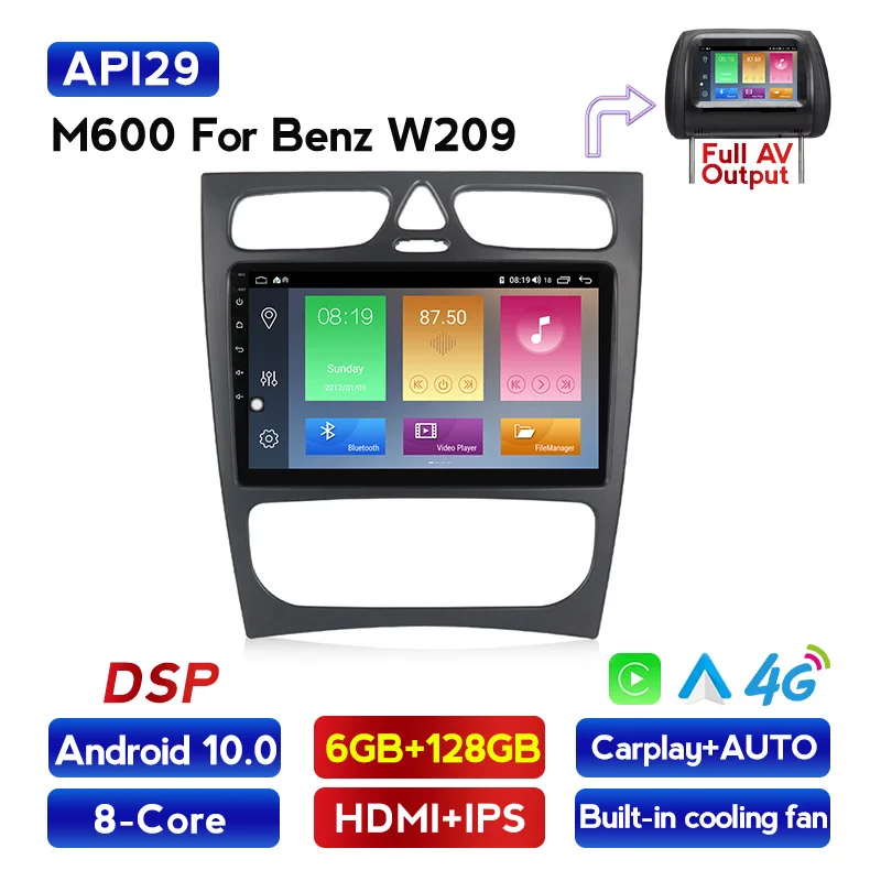 Автомагнитола MEKEDE 1280*720 для Mercedes Benz CLK W209 W203 W463 W208 GPS Автомобильный мультимедийный