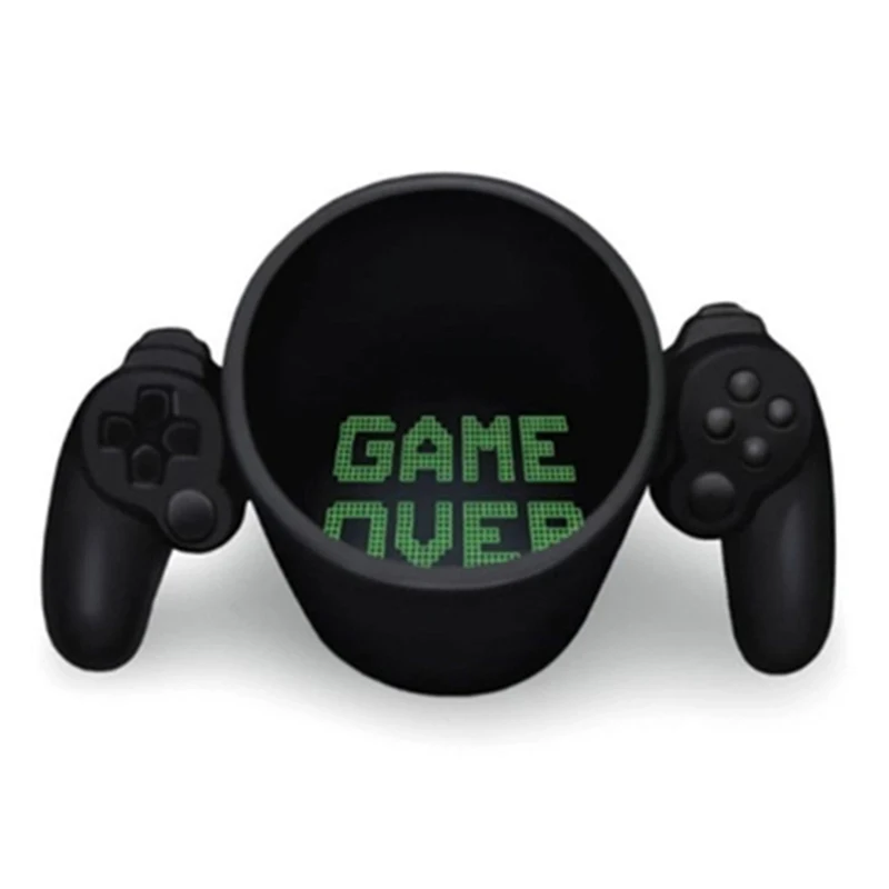 Black Игра над кофе кружка Творческий 380 мл 3D игровой контроллер кружка, керамическая чашка чашки для молока чая для мальчика день рождения Рождественский подарок - Цвет: Black