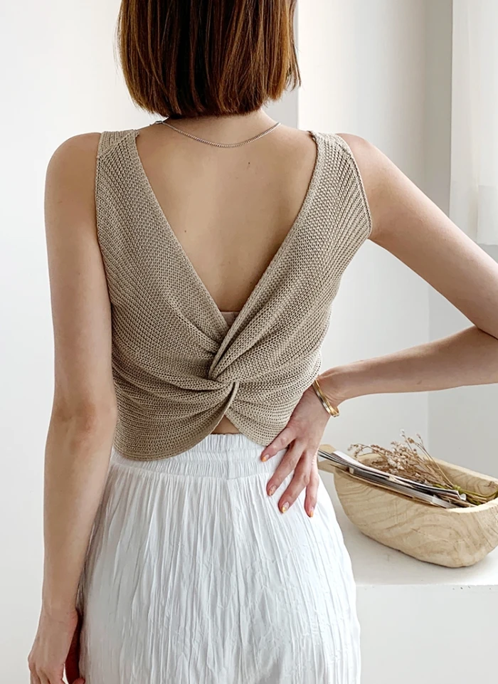 Майка женская трикотажная в Корейском стиле 3 цвета y2185 | Женская одежда