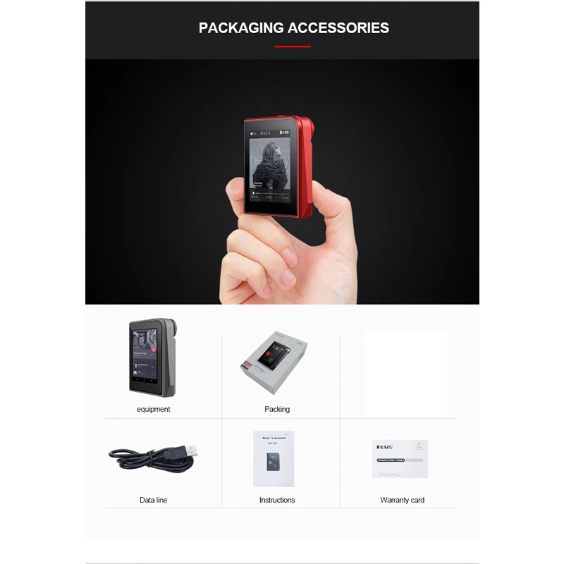 DSD256 металлический мини MP3 музыкальный плеер HiFi 24 бит/192 кГц DSP DAC без потерь жесткий