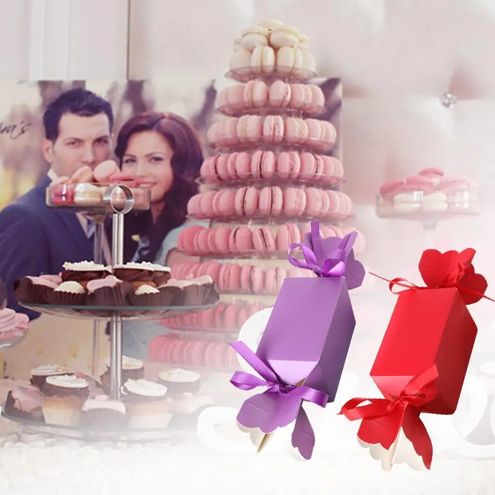 

1pcs Paper Wedding Favor Gifts Boxes Treat Kids Birthday Wedding Fish Candy Box Fruit Tail Supplies Crackers Vase D3k0