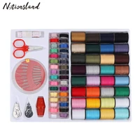 sewing kit 64 spools assorted colors sewing threads set for hand and machine for embroidery quilting needlework supplies