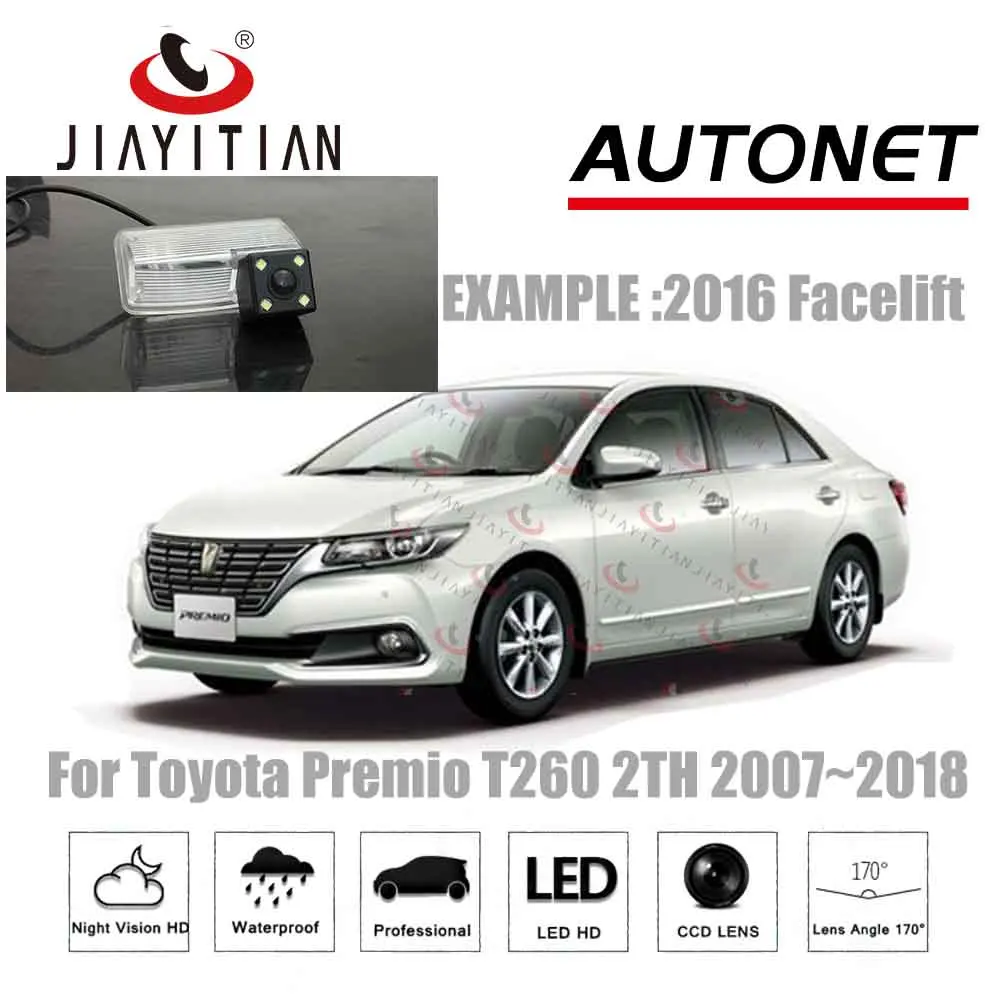 Задняя камера JiaYiTian для Toyota Premio allion T260 2007 ~ 2019 CCD заднего вида ночного видения