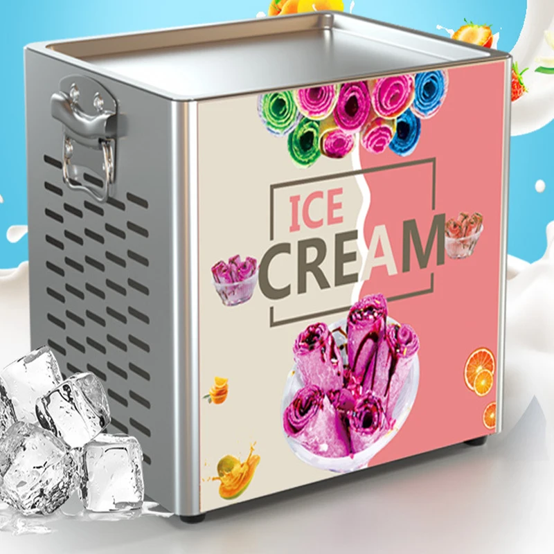 Jamielin Tabletop Verwenden Kleine Elektrische Thai Pfanne Eis Gerollt Gebraten Joghurt Eis Rolle Maschine Maker