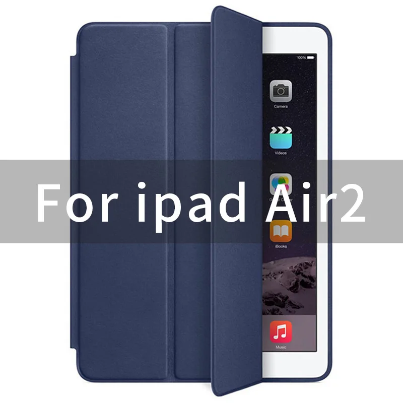 air2-Blue Чехол для iPad air 2 air1, 9,7 дюймов, чехол с 1:1 магнитом, умный Авто спящий чехол с откидной крышкой, кожаный чехол A1566 A1567 A1474 - Цвет: air2-Blue