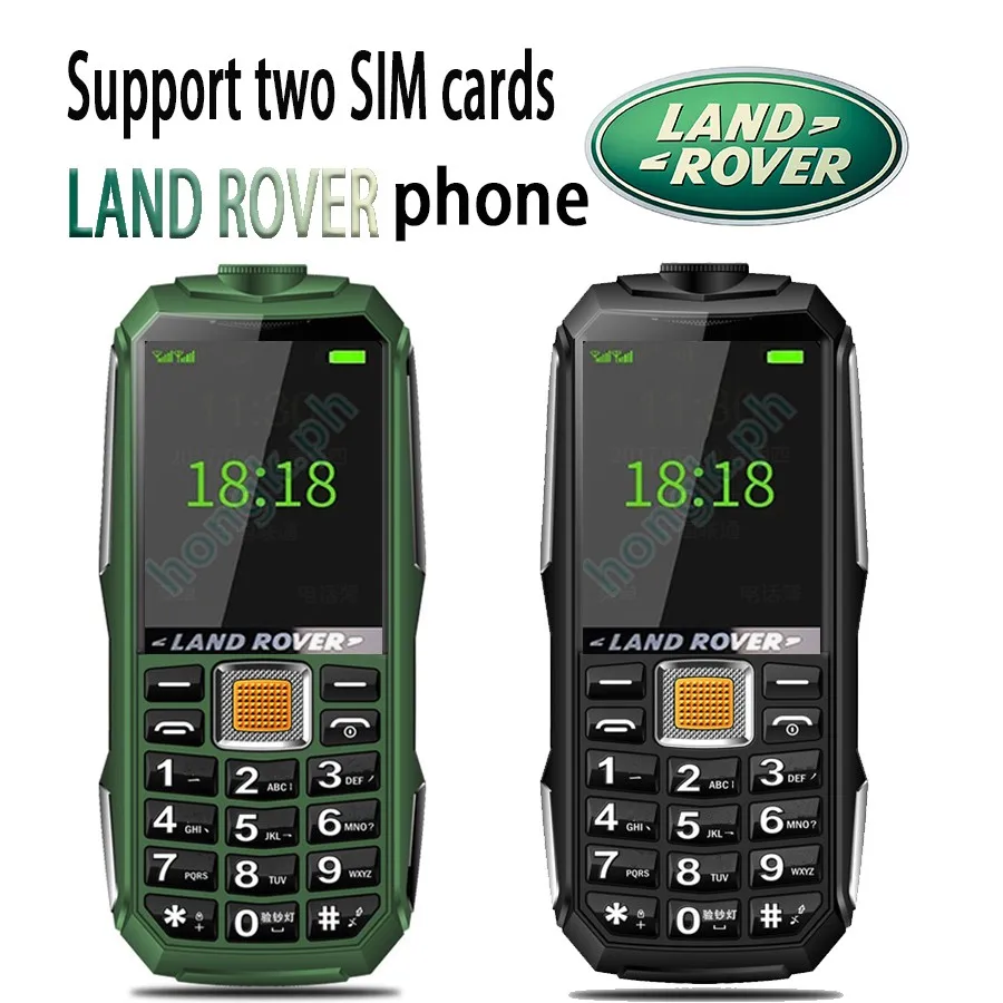 LAND ROVER-tel&eacute;fono m&oacute;vil b&aacute;sico, 2 SIM, Powerbank activo, b&aacute;sico, para ancianos y ni&ntilde;os-0