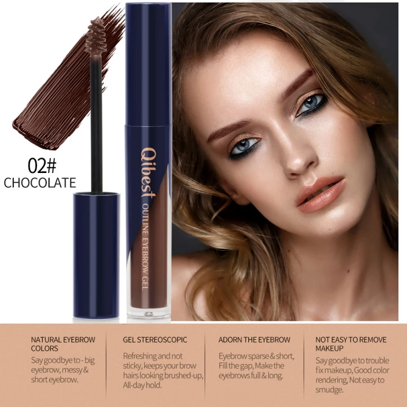 5 долговечные цвета Водонепроницаемый Тушь для бровей крем тени Макияж Красота