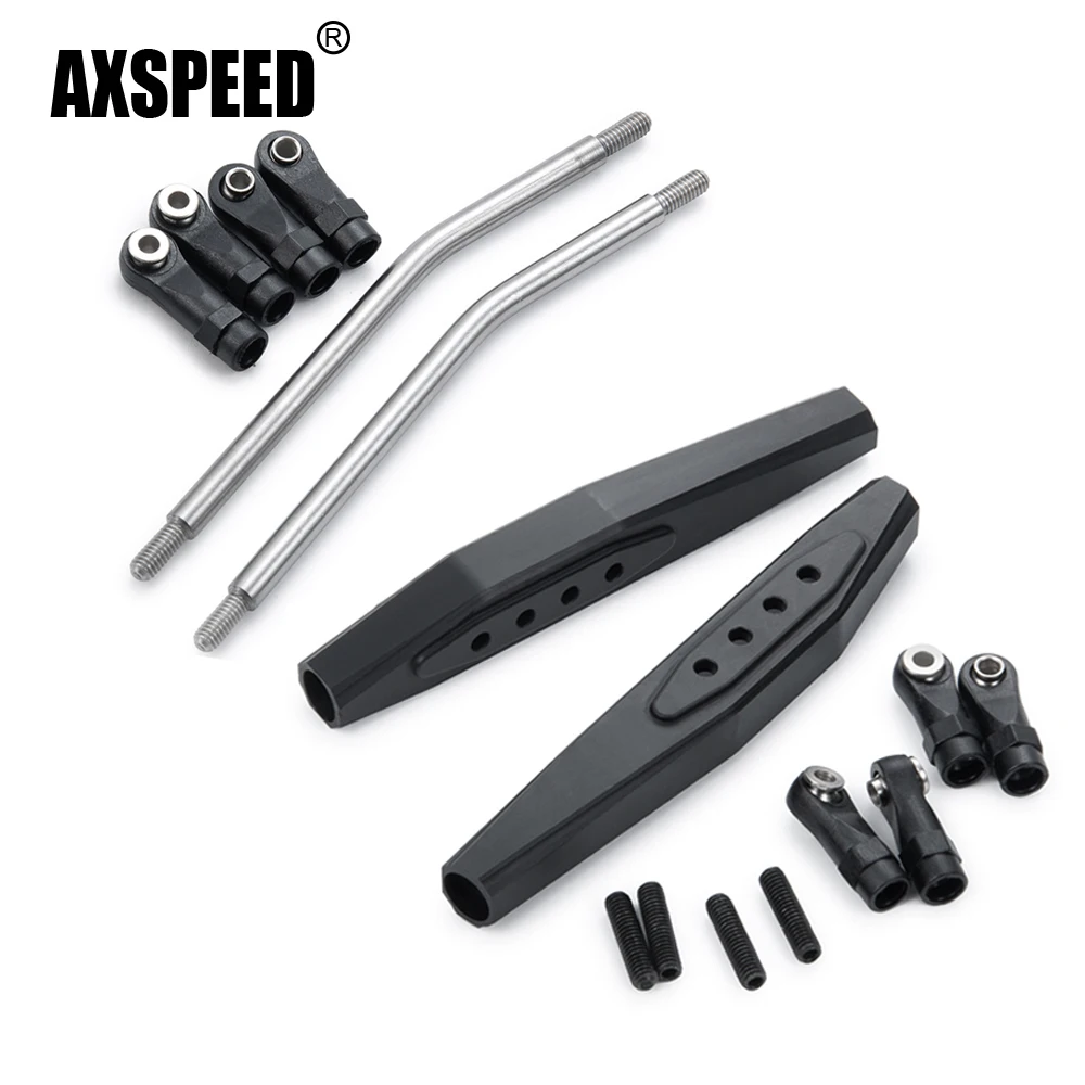 

AXSPEED Aluminum Alloy Rear Arm Kit Suspension Link Rod for Axial Wraith 90048 RR10 90053 1/10 RC Crawler Car Upgrade Parts