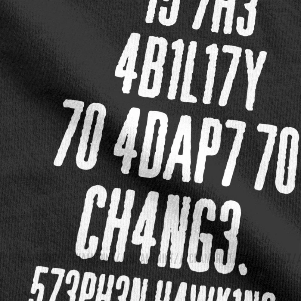Мужская футболка Intelligence Vintage Intelligence-это способность адаптироваться к изменениям