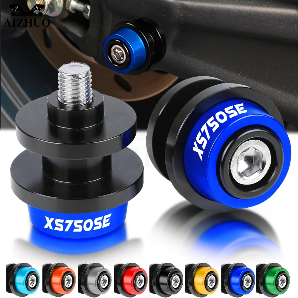 

XS750 SE Logo Motorcycle Accessories 6MM Stand Screws CNC Aluminum Swingarm Slider Spools FOR YAMAHA XS750SE 1979-1982 1981 1980