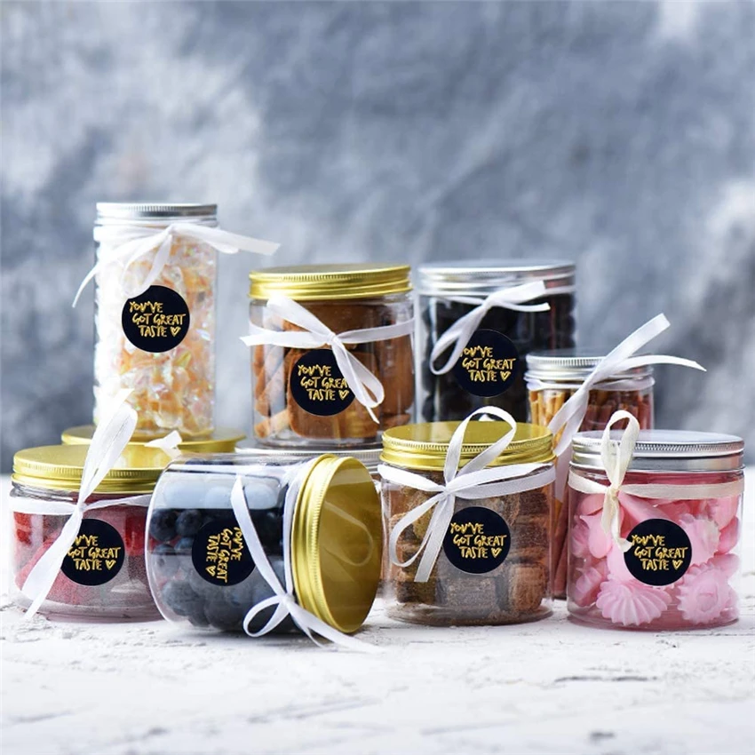 

"You've Got Great Taste" Stickers Black Gold Foil Sealing Sticker Business Thank You Stickers Adhesive Labels Shipping Stickers