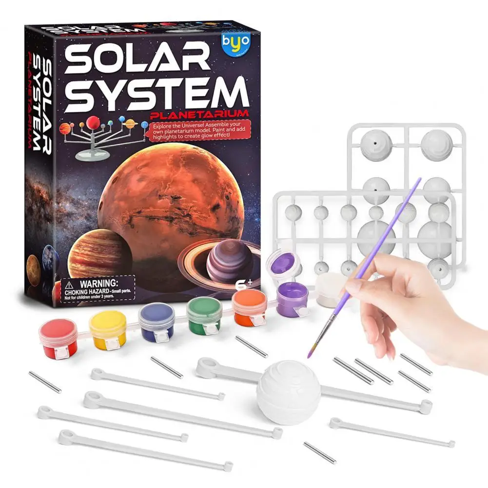 

1 Set Assembled Model Smooth Surface Model Assembled Solar System Model Toy Kit Assembled Model Toy for Playing
